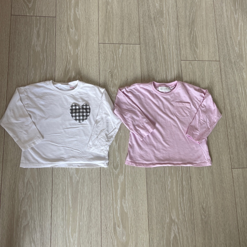 Zara girl long sleeve t-shirt bundle